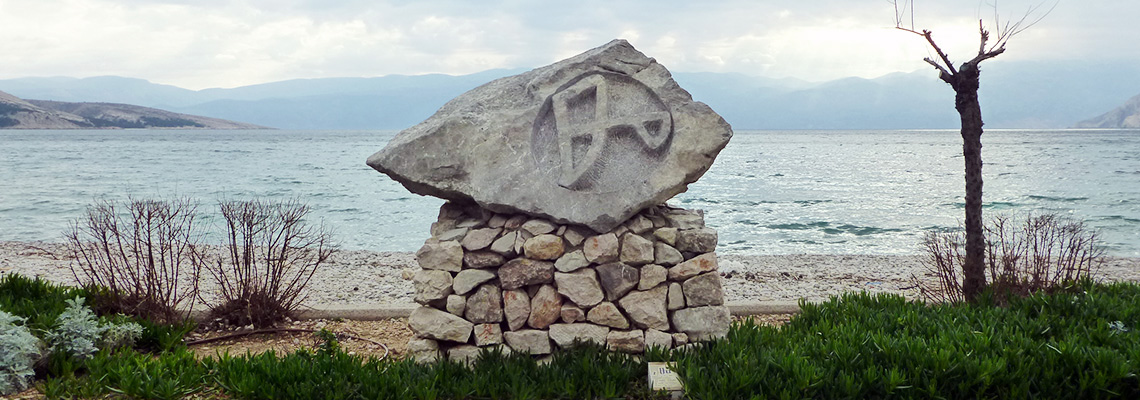 Glagolitic alphabet trail
